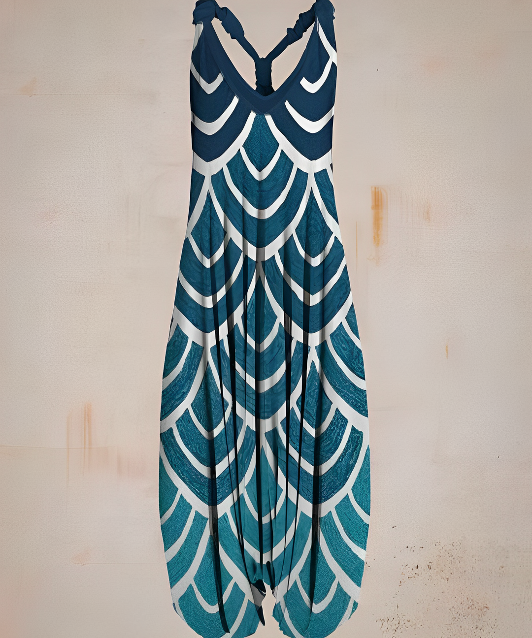 Avslappnad och bohemiskt inspirerad ledig jumpsuit