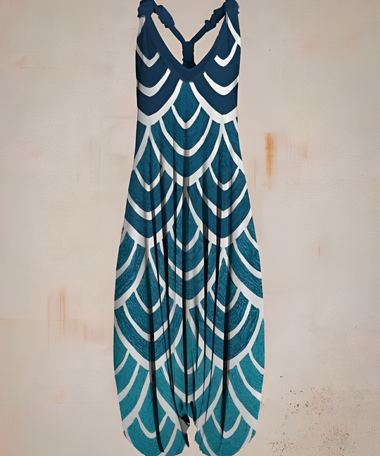 Avslappnad och bohemiskt inspirerad ledig jumpsuit