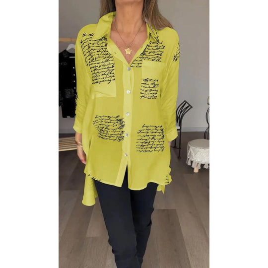 Pikétröja - Bokstavstryck, button down - sommar- och fritidskläder