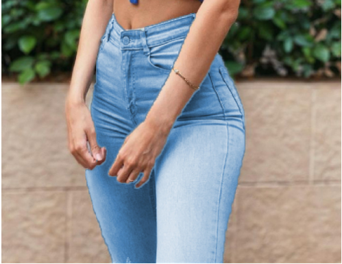 Zip Fly High Waist Butt Lifting Skinny Jeans
