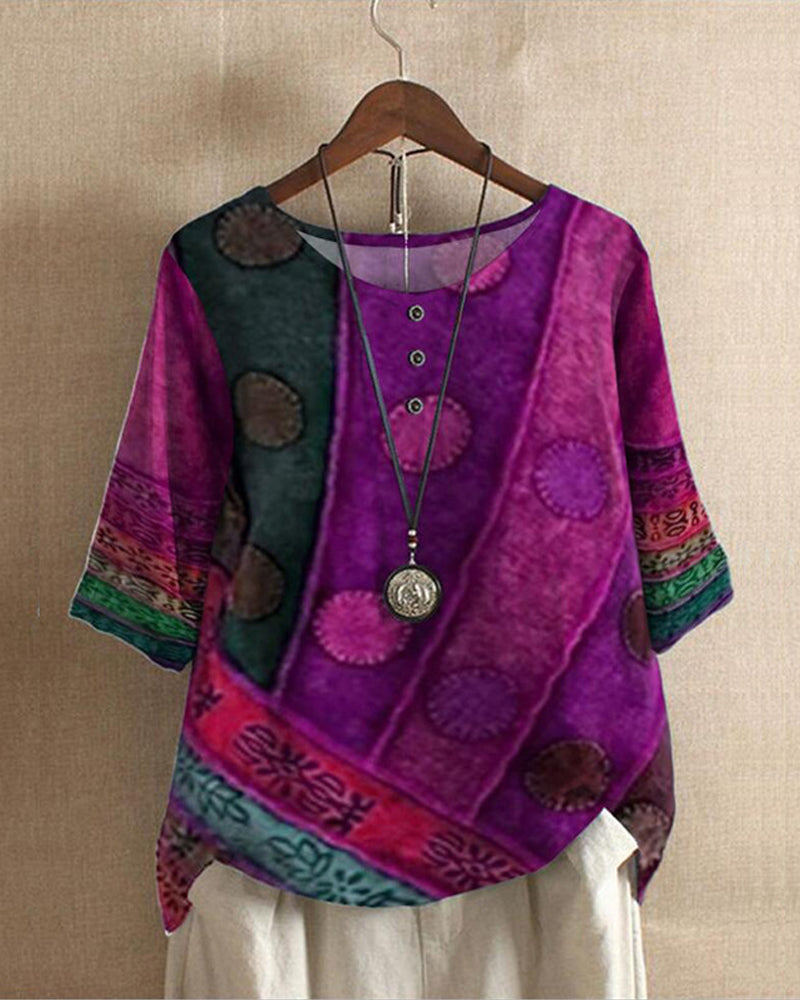 Damtoppar - Vintageinspirerad Boho-blus - Perfekt för sommaren