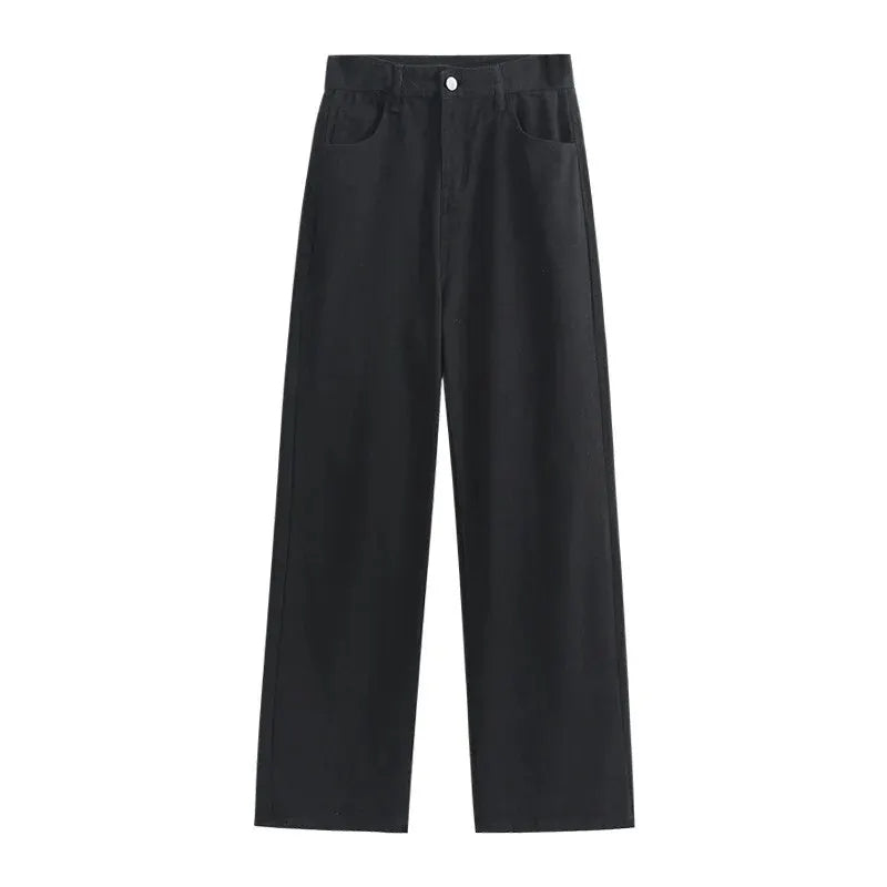 Damjeans med rak passform och hög midja