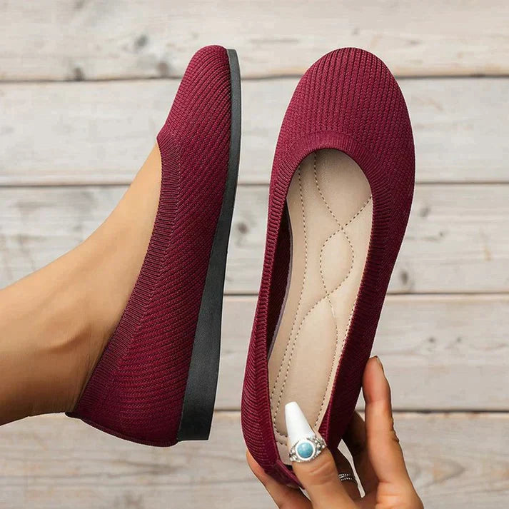 Damskor - Flats skor - slip-on för enkel användning