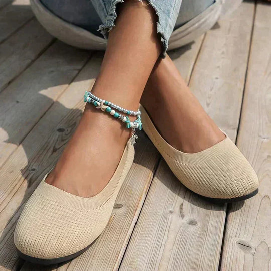Damskor - Flats skor - slip-on för enkel användning