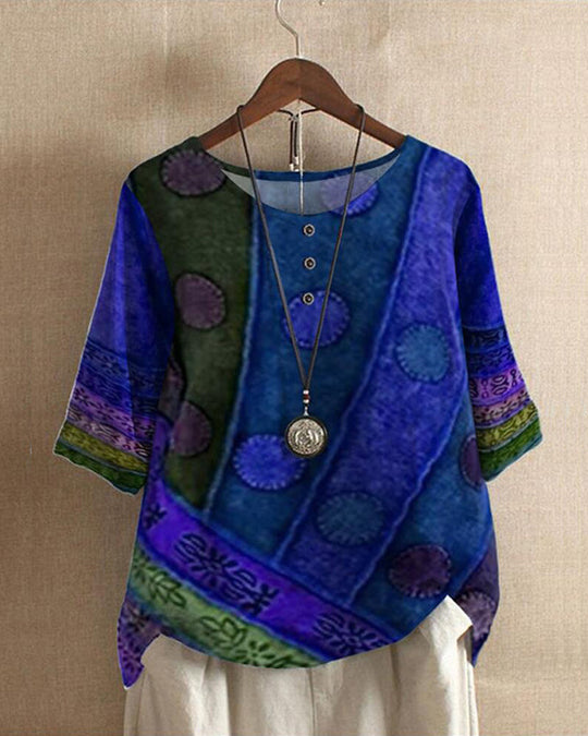 Damtoppar - Vintageinspirerad Boho-blus - Perfekt för sommaren