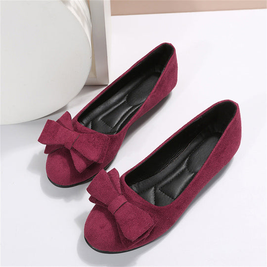 Damskor - Flats - ortopediska med rosett
