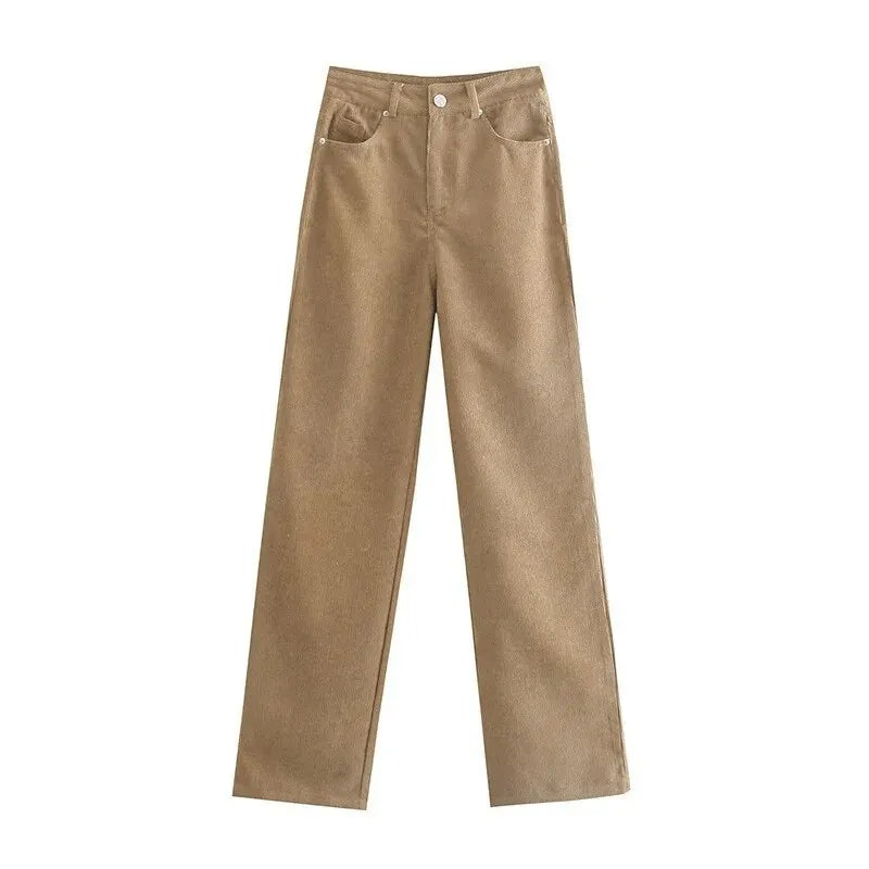 Damjeans med rak passform och hög midja