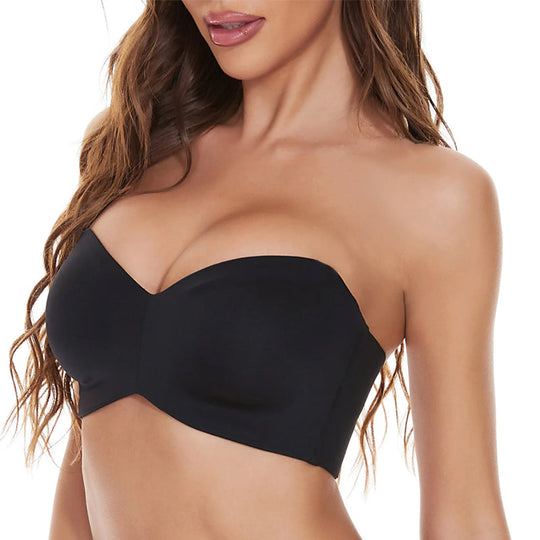 Fullt stödjande halkfri bandeau-bh