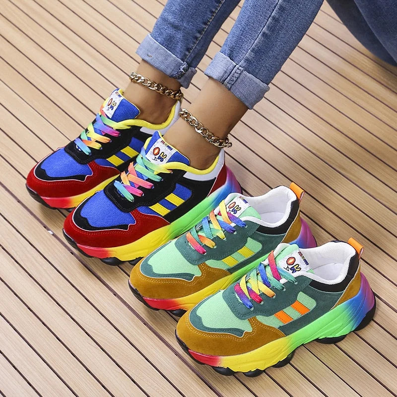 Snygga och livfulla ortopediska sneakers