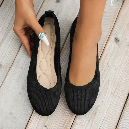Damskor - Flats skor - slip-on för enkel användning