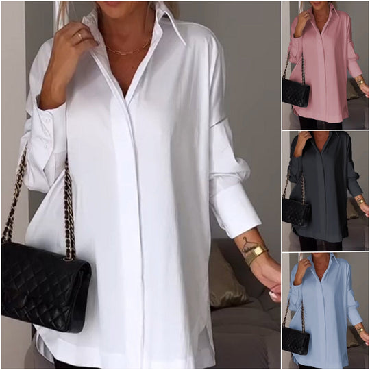 Pikétröja - Loose fit-knapp med slits - fritidskläder
