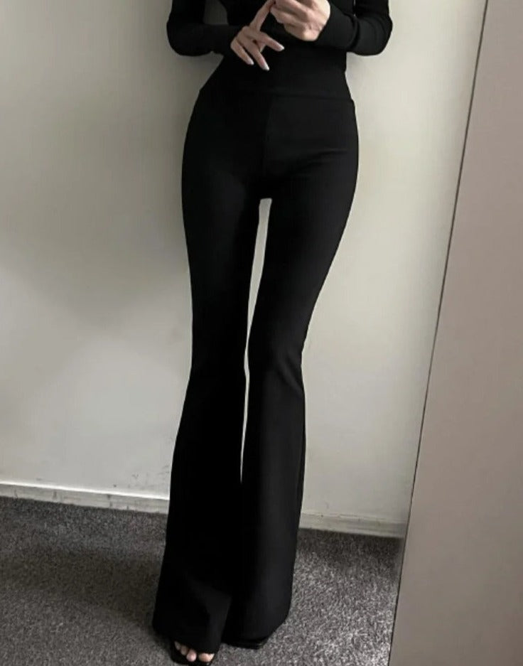 Bell Bottoms Jeans med hög midja för dam