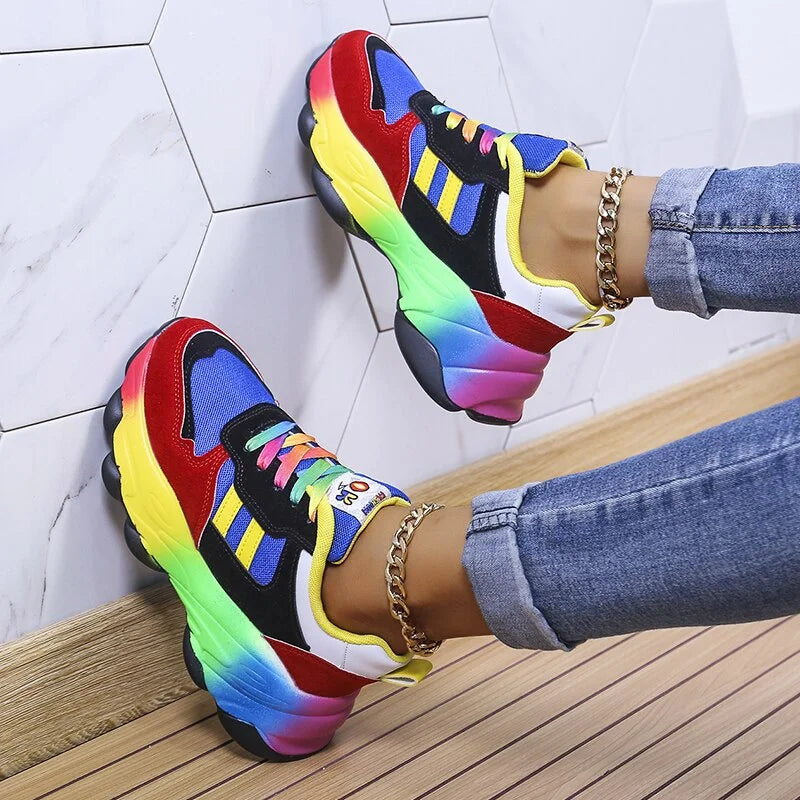 Snygga och livfulla ortopediska sneakers