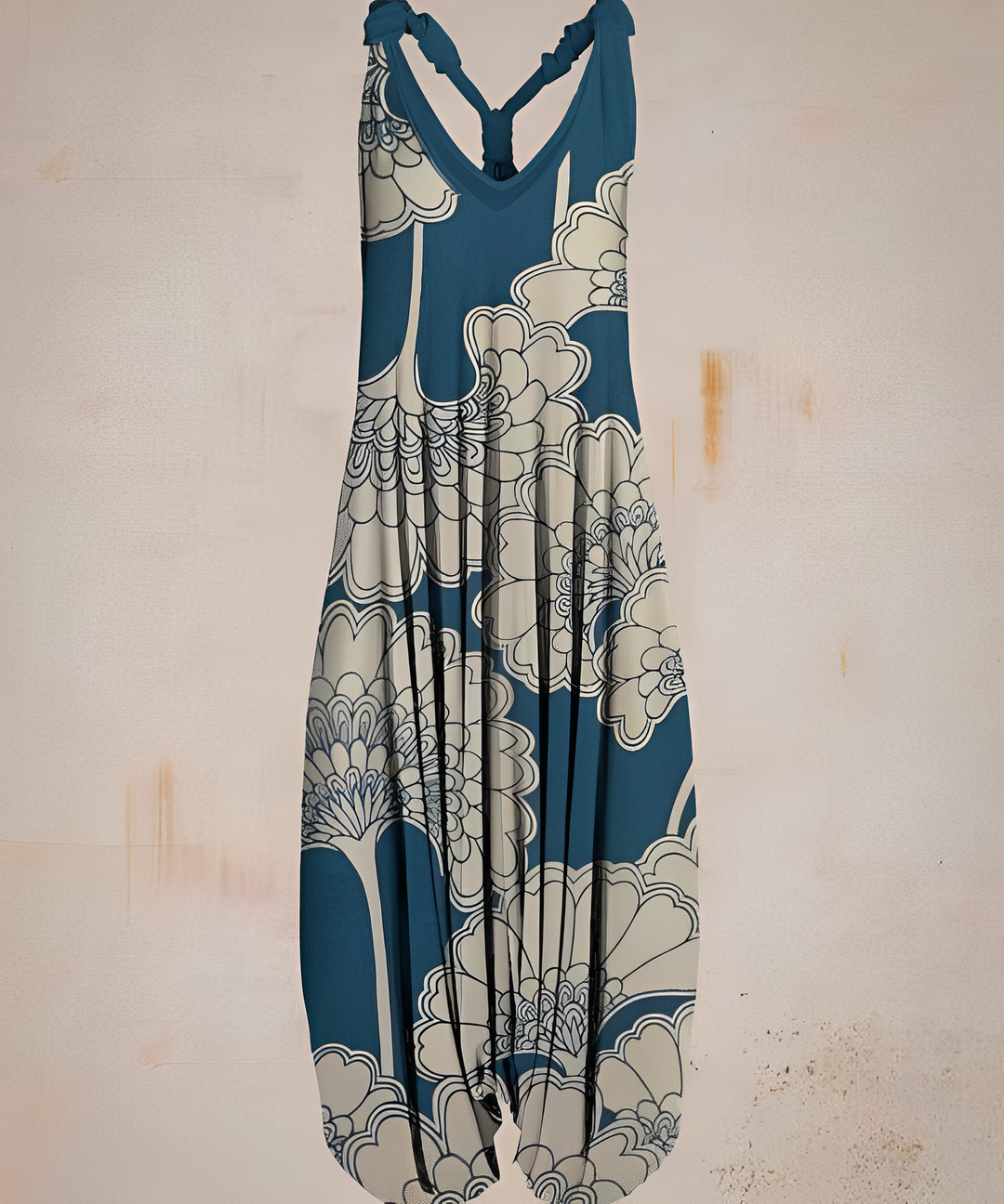 Avslappnad och bohemiskt inspirerad ledig jumpsuit