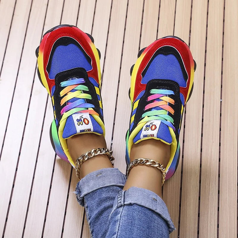 Snygga och livfulla ortopediska sneakers