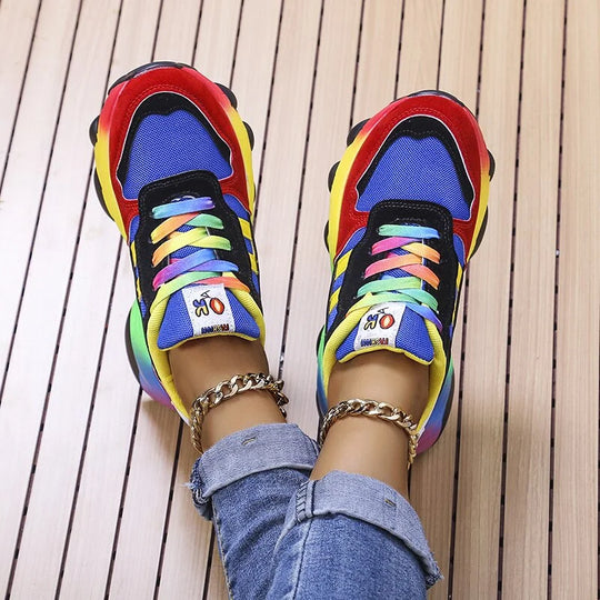 Snygga och livfulla ortopediska sneakers