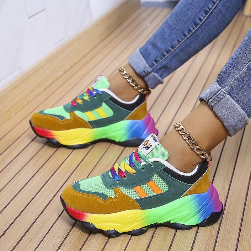 Snygga och livfulla ortopediska sneakers