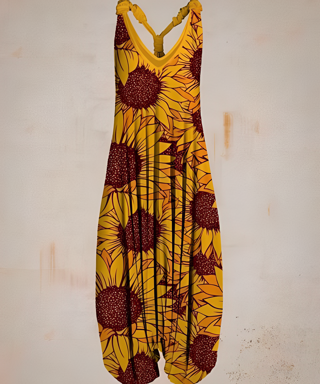 Avslappnad och bohemiskt inspirerad ledig jumpsuit