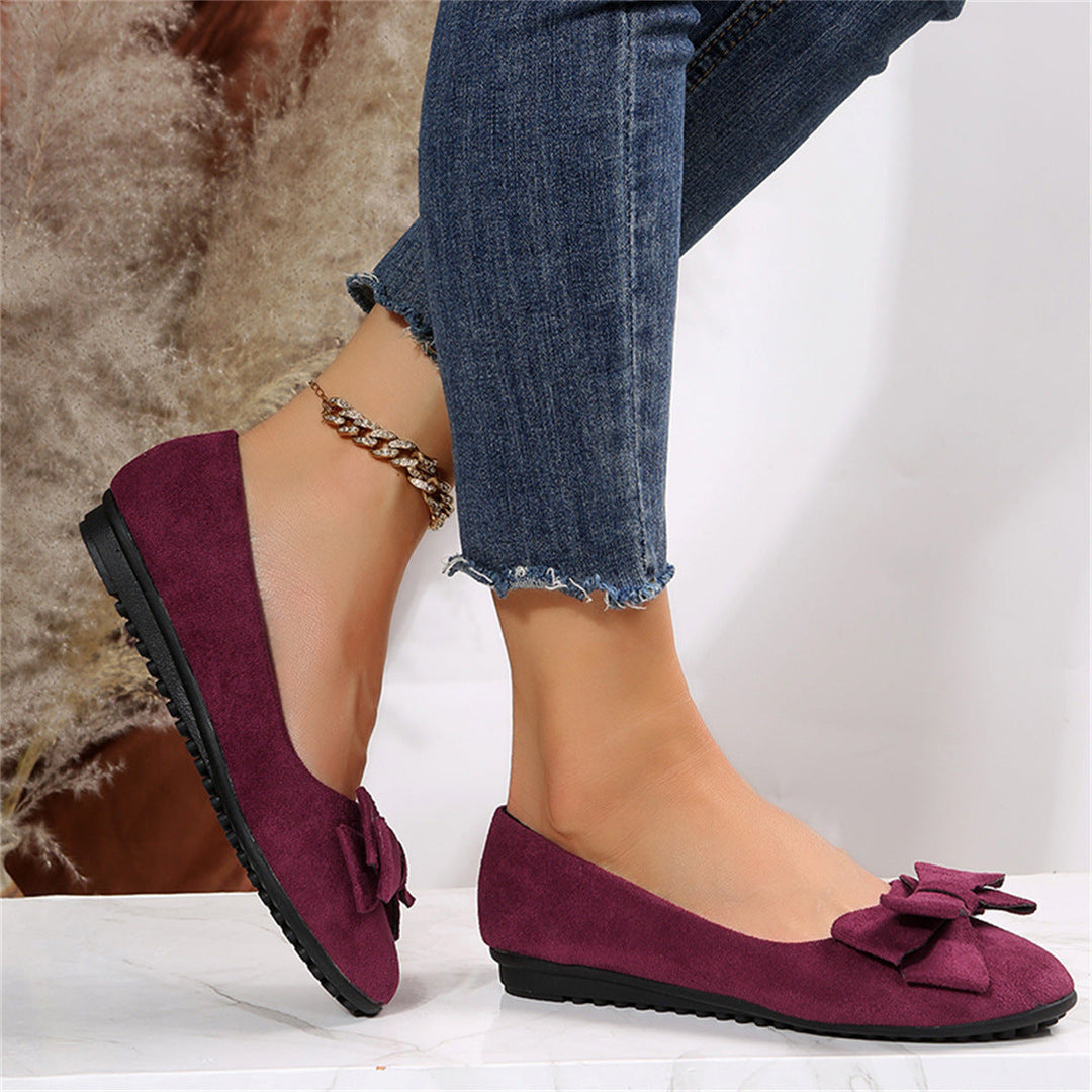 Damskor - Flats - ortopediska med rosett