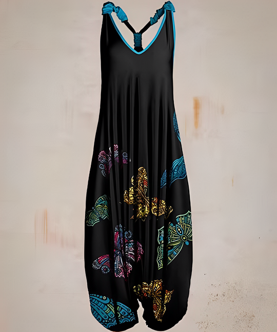 Avslappnad och bohemiskt inspirerad ledig jumpsuit