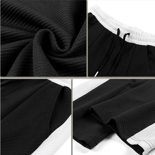 Herrkläder - Casual Set - Zip Up Stand Collar Jacka och joggingbyxor - Perfekt för vår- och höstkläder