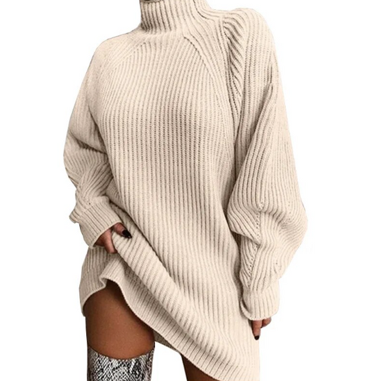 Catherina™ - Sweaterklänning med polokrage