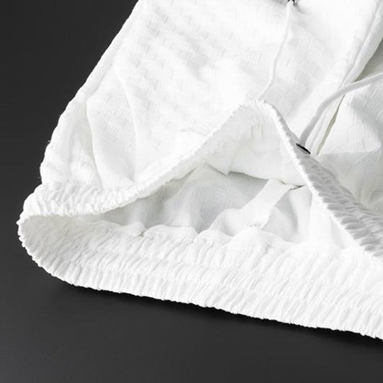 Herrkläder - Bekvämt set - Kortärmade toppar med knäppning och byxor med dragsko - Perfekt för vår- och sommarkläder