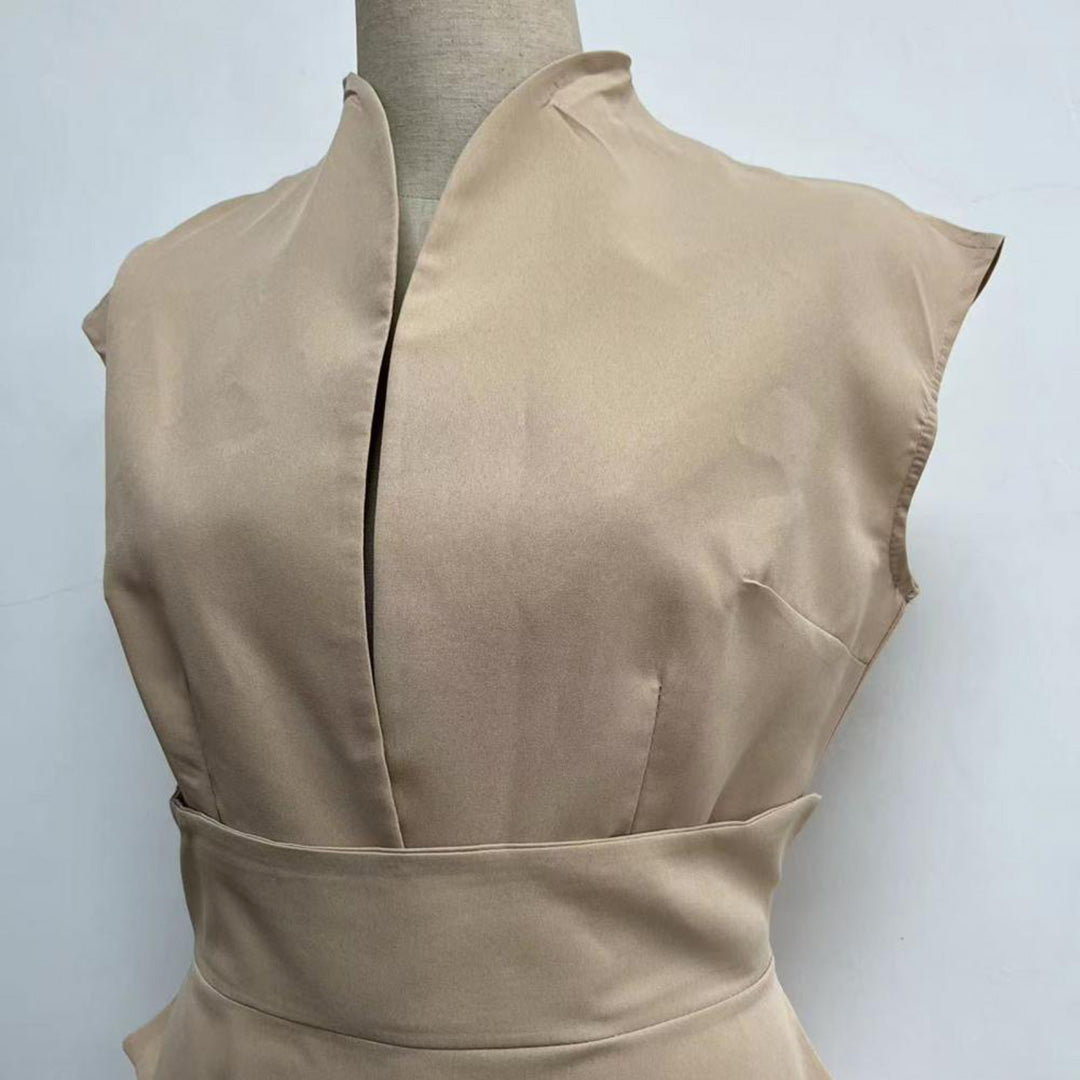Trendig jumpsuit med byxor med vida ben för enkel stil