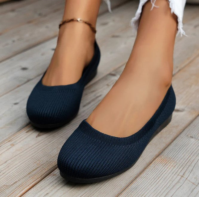 Damskor - Flats skor - slip-on för enkel användning