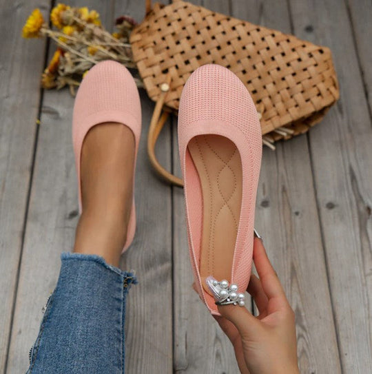 Damskor - Flats skor - slip-on för enkel användning