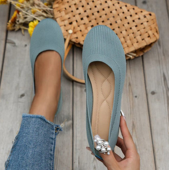 Damskor - Flats skor - slip-on för enkel användning