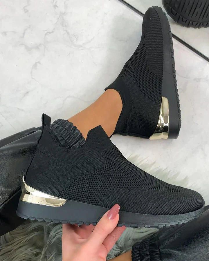HiSneakers Stijlvolle Orthopedische Dames Sneakers | Slip-on Orthopedische Dames Sneakers