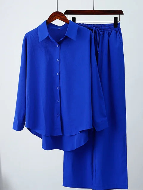 Damkläder - Streetwear-set - Långärmade toppar och byxor - Perfekt för vardags- och vårkläder