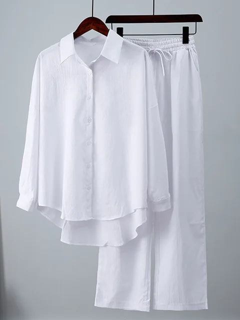 Damkläder - Streetwear-set - Långärmade toppar och byxor - Perfekt för vardags- och vårkläder