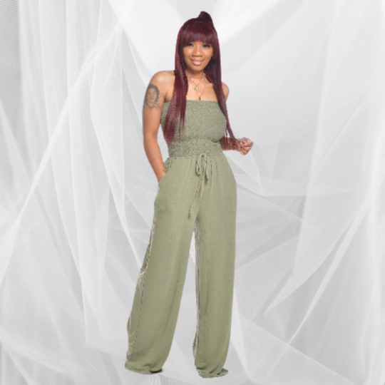 Jumpsuit med off-axel för kvinnor