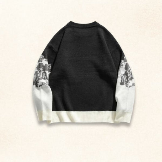 Vintage Mountain Sweater Klassisk alpin stil perfekt för mysiga kvällar kallare väder.