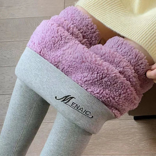 Varma leggings med fleecefoder för kvinnor