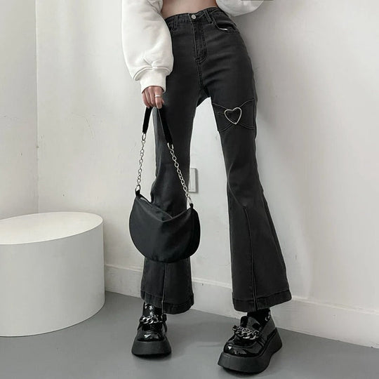 Vintage vida jeans med utsvängda ben