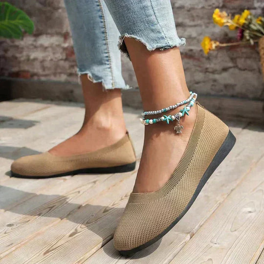 Damskor - Flats skor - slip-on för enkel användning