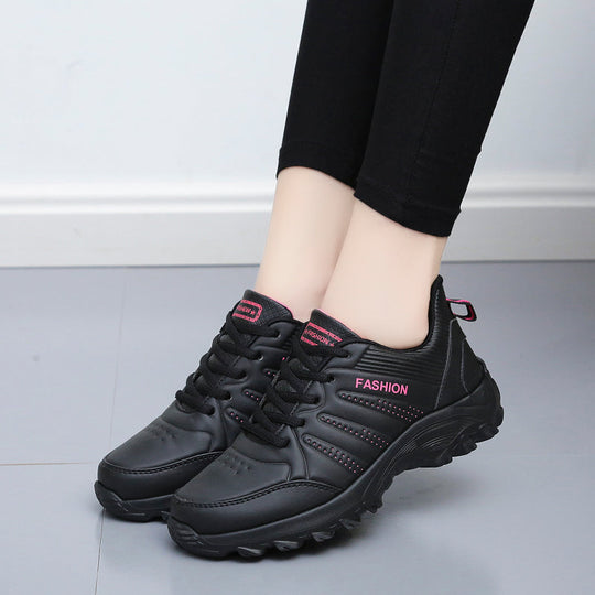 Damskor - Sneakers - PU löparskor med snören