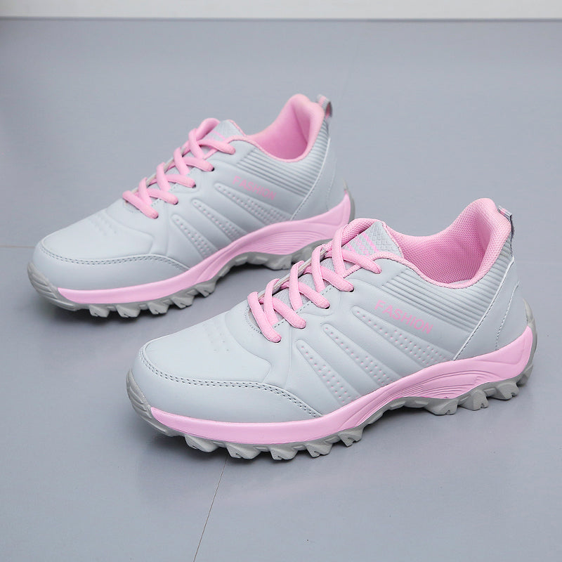 Damskor - Sneakers - PU löparskor med snören
