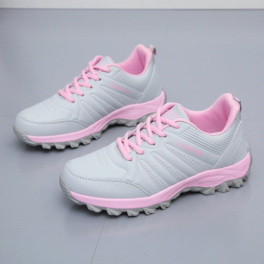 Damskor - Sneakers - PU löparskor med snören