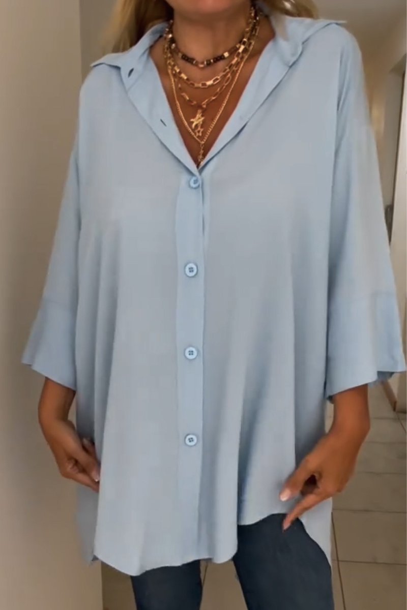 Skjorta i oversized design för en bekväm sommarlook