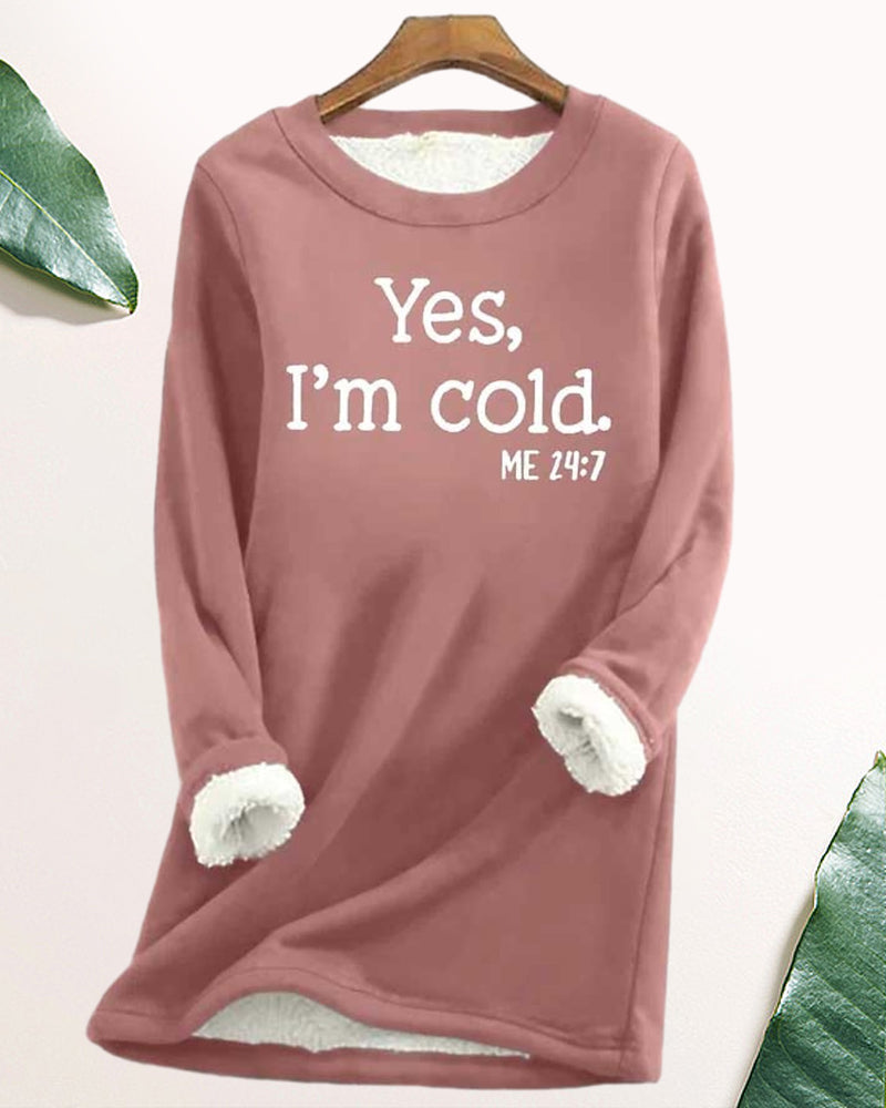 Linda Sweatshirt med engelskt tryck