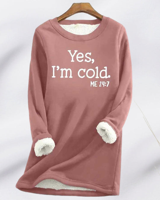Linda Sweatshirt med engelskt tryck