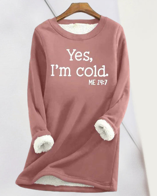 Linda Sweatshirt med engelskt tryck