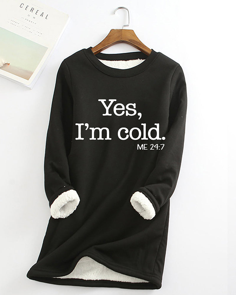 Linda Sweatshirt med engelskt tryck