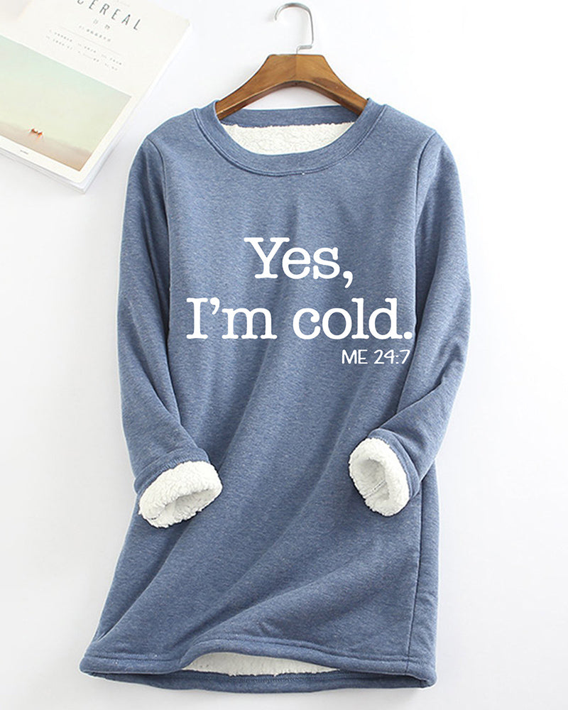 Linda Sweatshirt med engelskt tryck