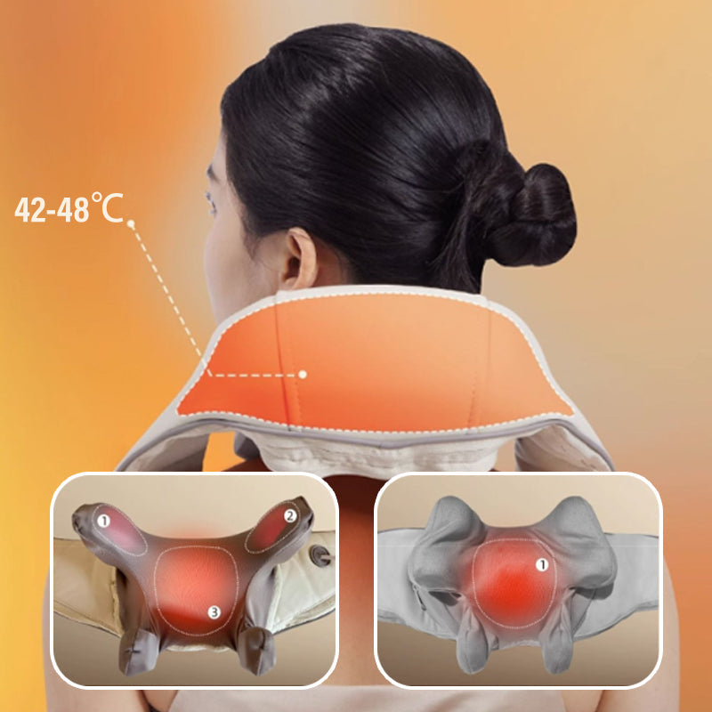 HeatBliss Terapeutisk massageapparat för spänningar i nacke och axlar