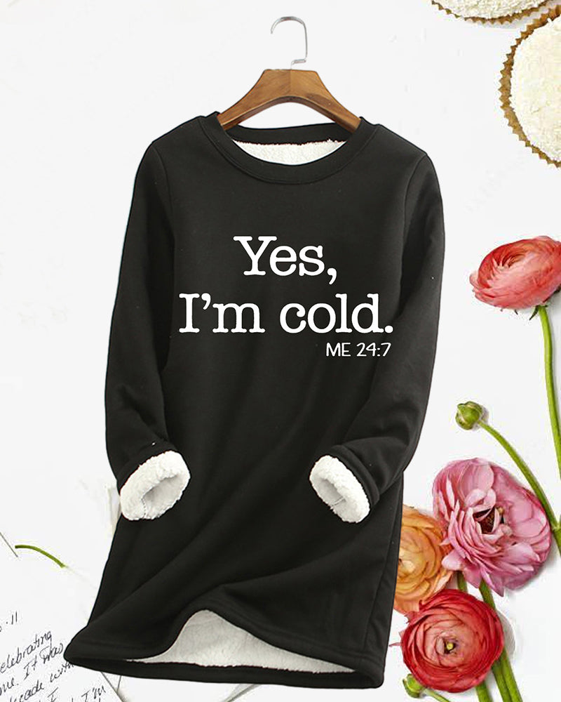 Linda Sweatshirt med engelskt tryck